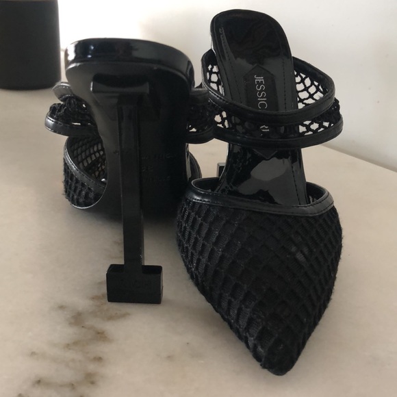 New. Jessica Rich Ysabelle Fishnet Pointed Toe Pump (size 38 / 8) - Picture 3 of 5